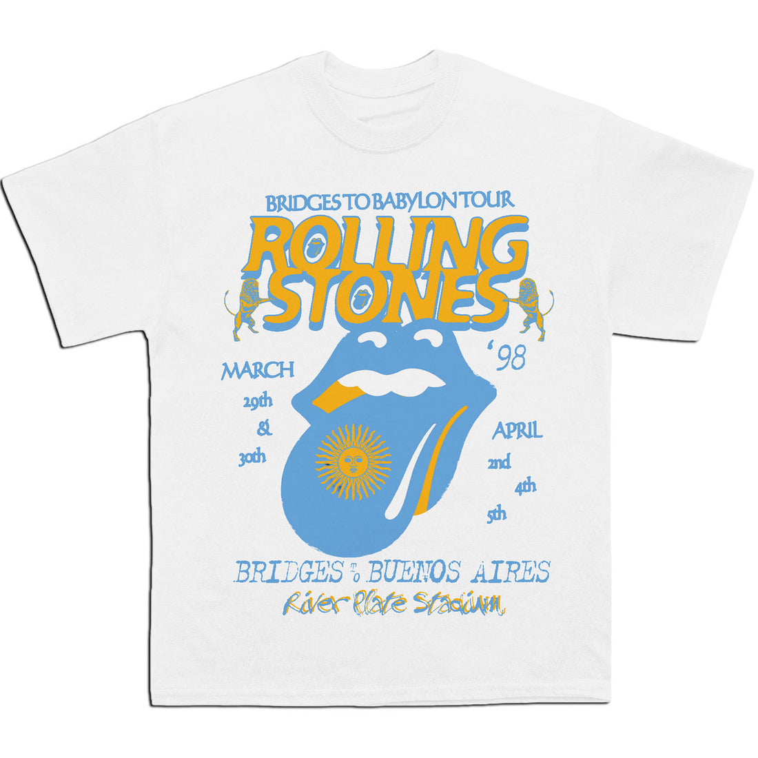 THE ROLLING STONES Attractive T-Shirt, River Plate Stadium