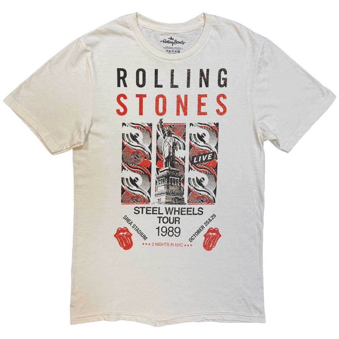 THE ROLLING STONES Attractive T-Shirt, Steel Wheels Tour 1989