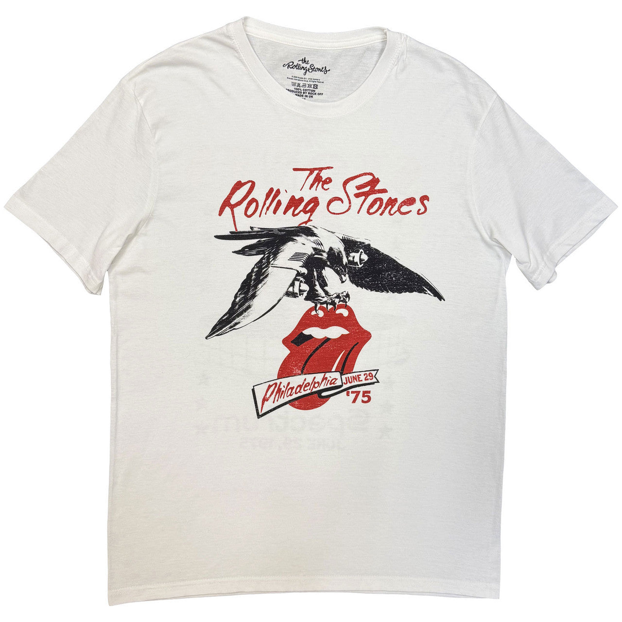 THE ROLLING STONES Attractive T-Shirt, Philadelphia Eagle 1975