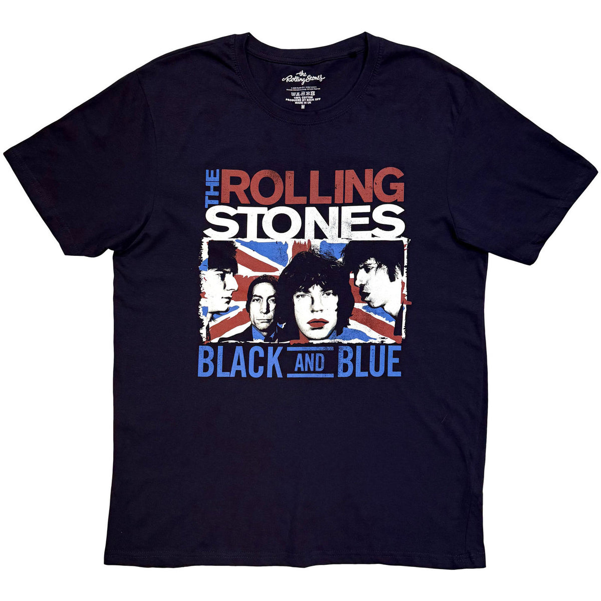 THE ROLLING STONES Attractive T-Shirt, Black And Blue