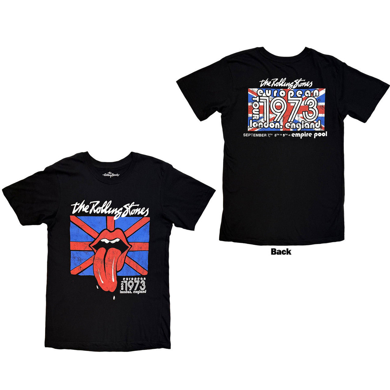 THE ROLLING STONES Attractive T-Shirt, London 1973