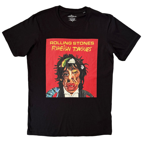 THE ROLLING STONES Attractive T-Shirt, Foreign Tongues – Authentic