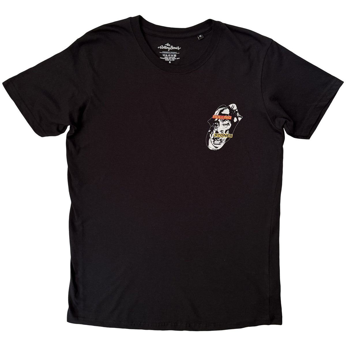 THE ROLLING STONES Attractive T-Shirt, Foreign Tongues Pocket Logo