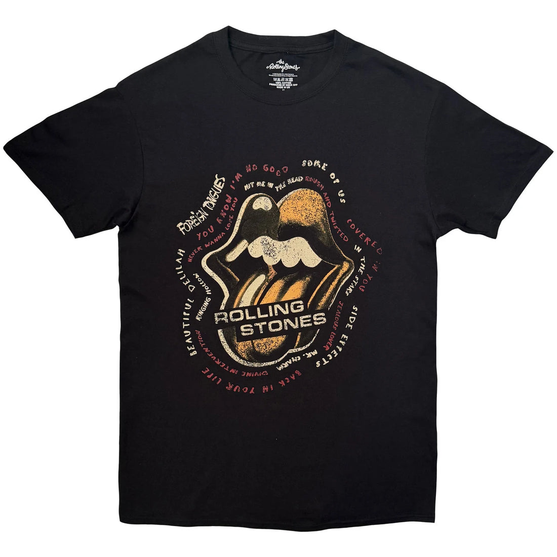THE ROLLING STONES Attractive T-Shirt, Foreign Tongues