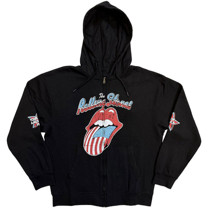 THE ROLLING STONES Attractive Hoodie, US Tour &