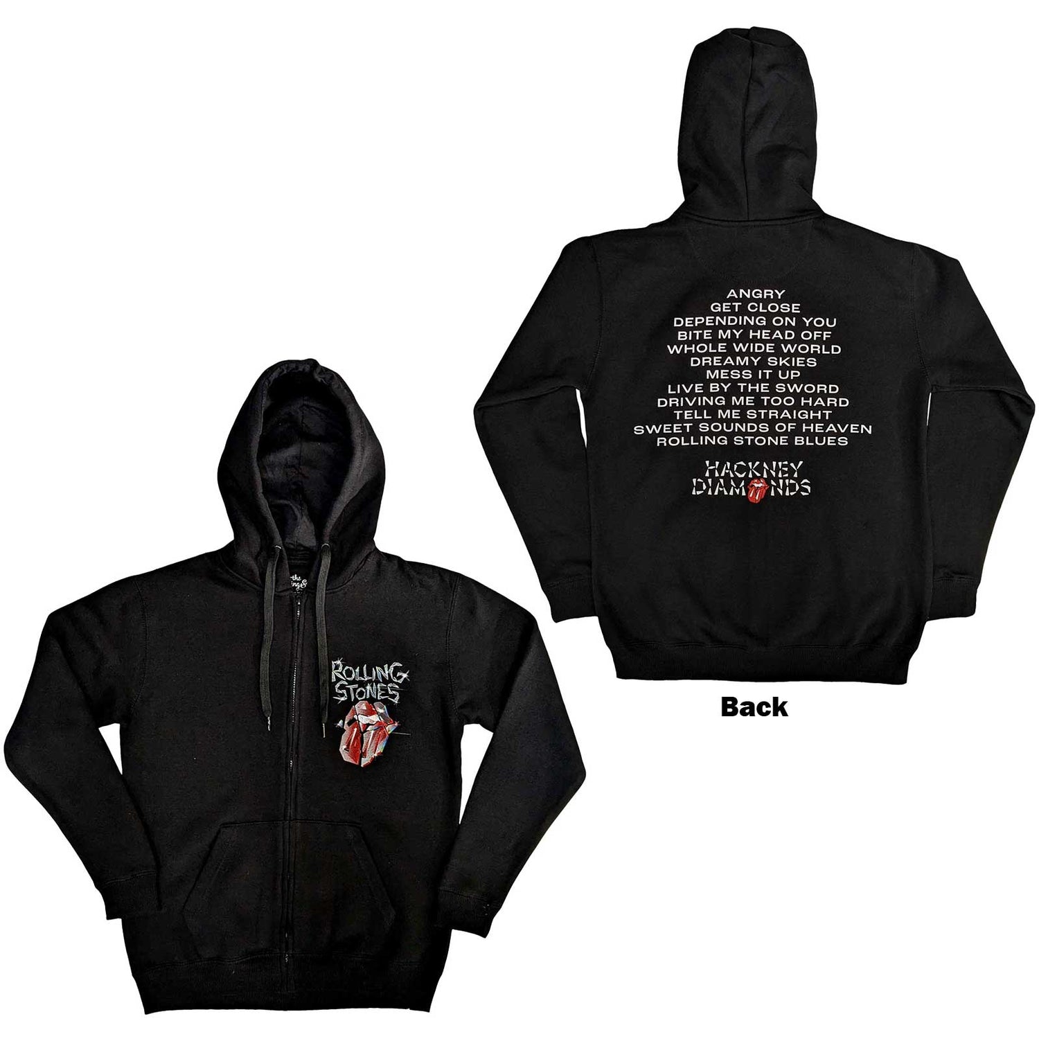 THE ROLLING STONES Attractive Hoodie, Hackney Diamonds Tracklist