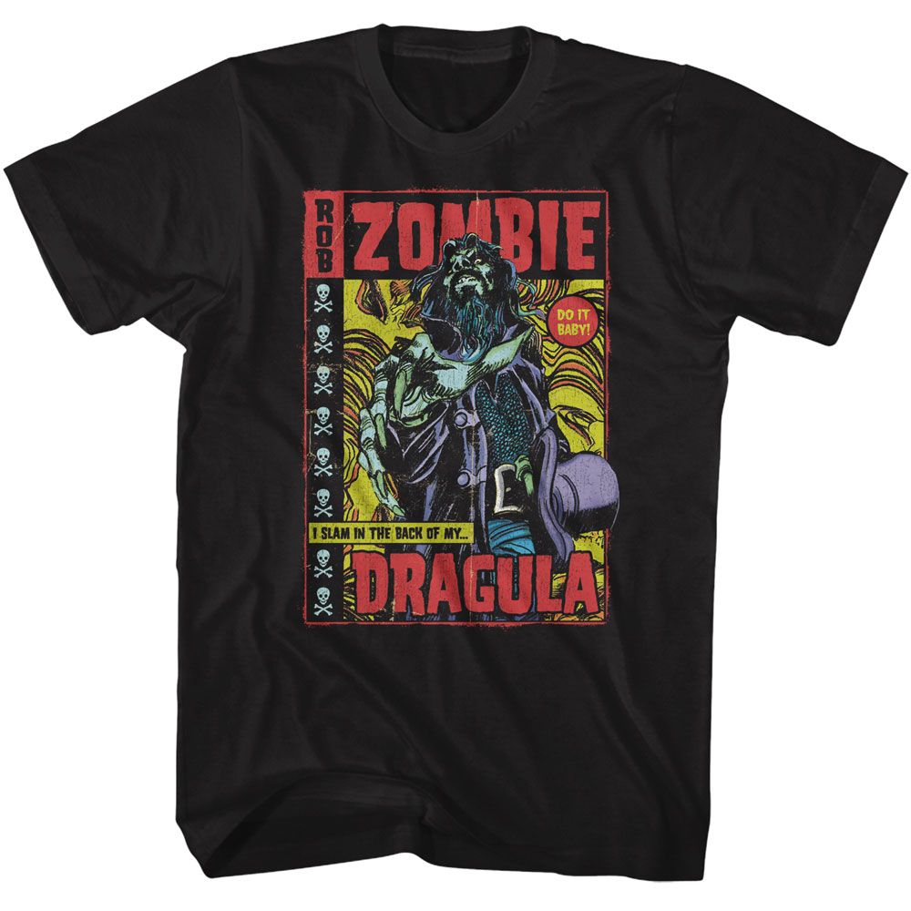 ROB ZOMBIE Eye-Catching T-Shirt, Dragula Comic