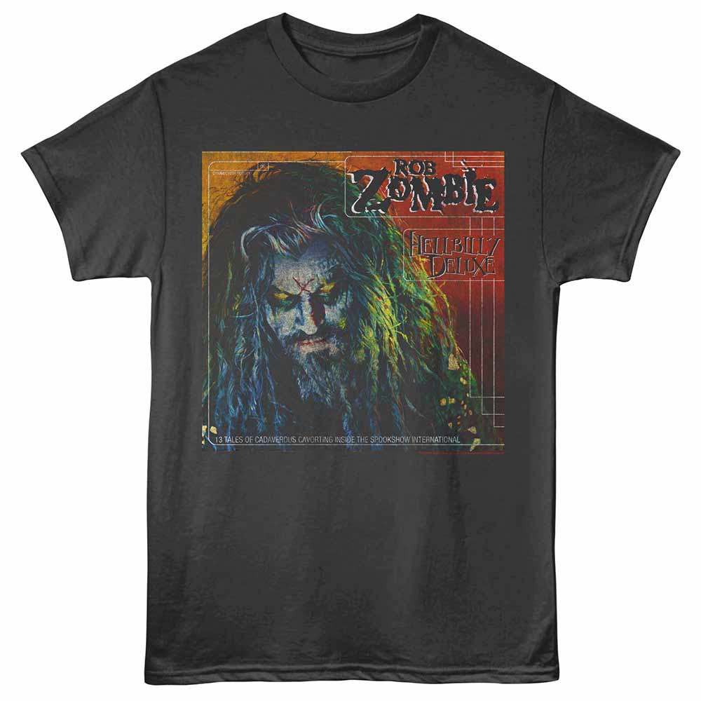 ROB ZOMBIE Eye-Catching T-Shirt, HELLBILLY COVER