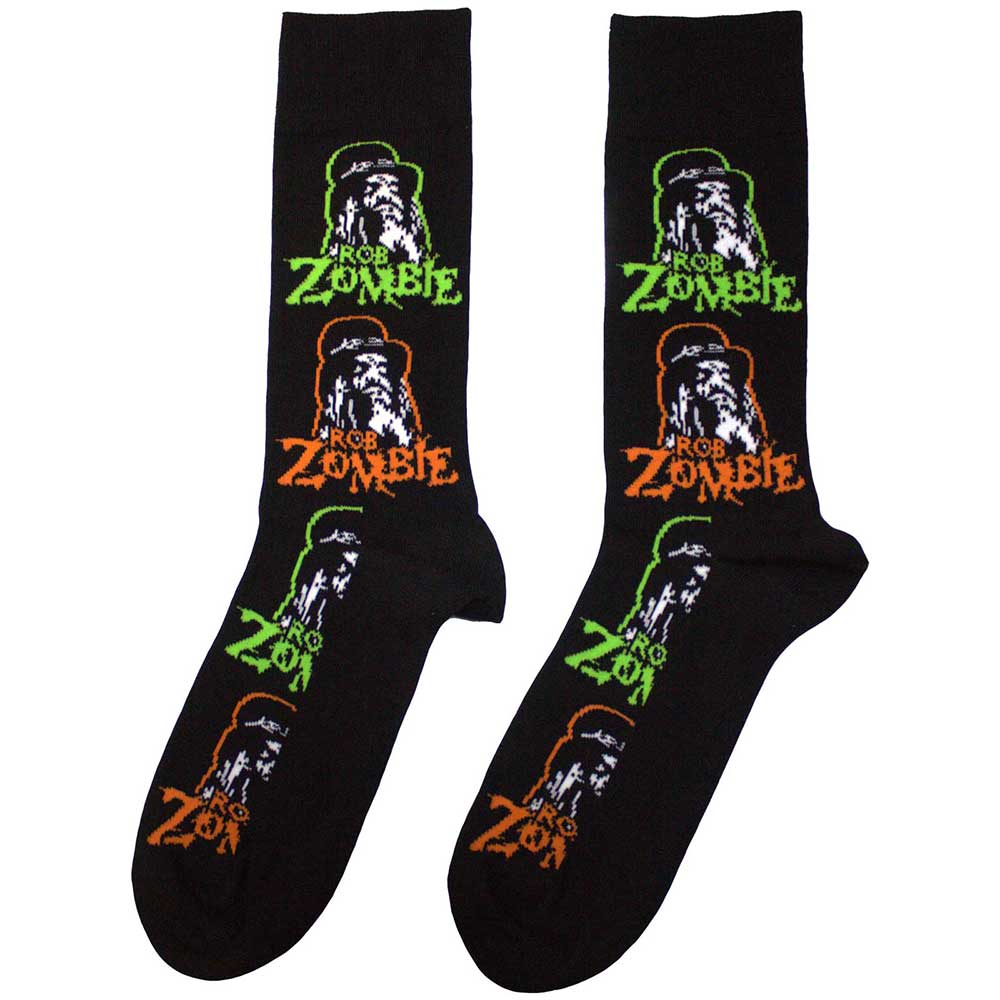 ROB ZOMBIE Unisex Ankle Socks, Multicolour Repeats