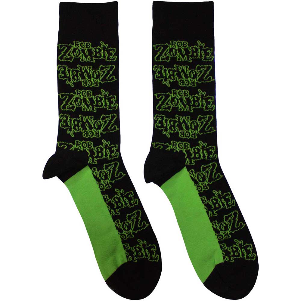 ROB ZOMBIE Unisex Ankle Socks, Logo Repeat