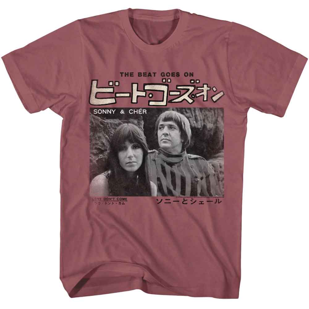 SONNY AND CHER Eye-Catching T-Shirt, THE BEAT GOES ON