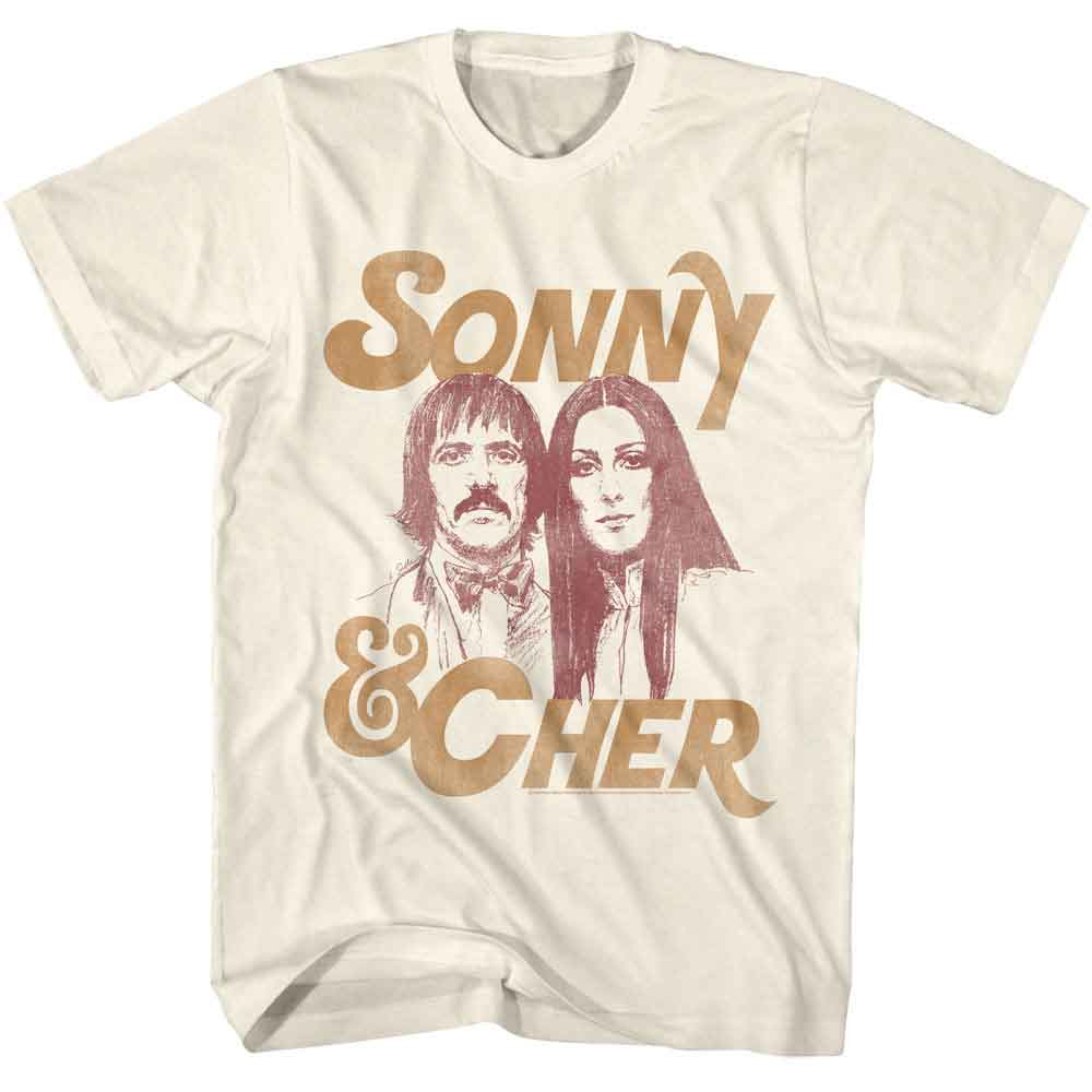 SONNY AND CHER Eye-Catching T-Shirt, Iconic