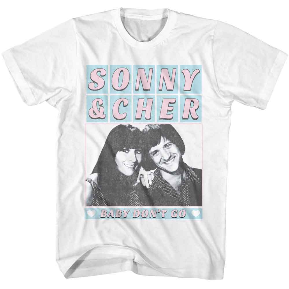 SONNY AND CHER Eye-Catching T-Shirt, BABY DONT GO