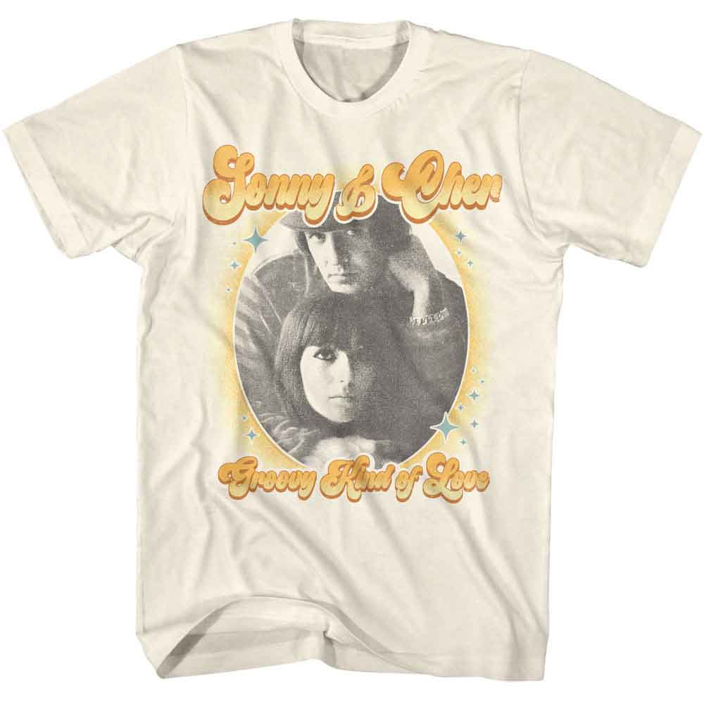 SONNY AND CHER Eye-Catching T-Shirt, GROOVY KIND OF LOVE