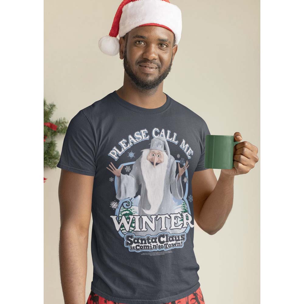 SANTA CLAUS IS COMING TO TOWN Eye-Catching T-Shirt, Santa Winter