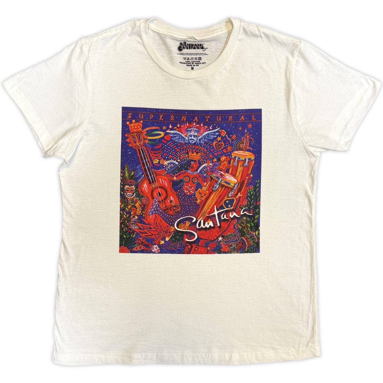 SANTANA Attractive T-Shirt, Supernatural White