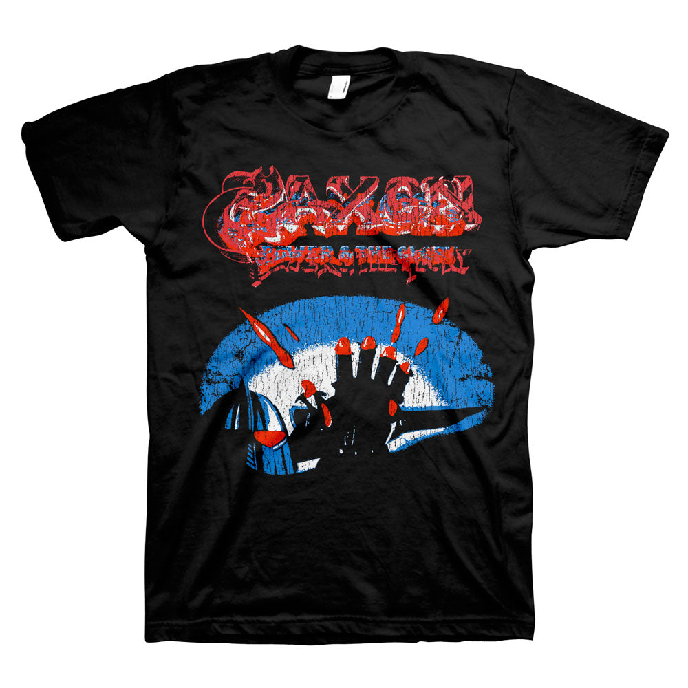 SAXON Powerful T-Shirt, Power &amp; Glory Vintage