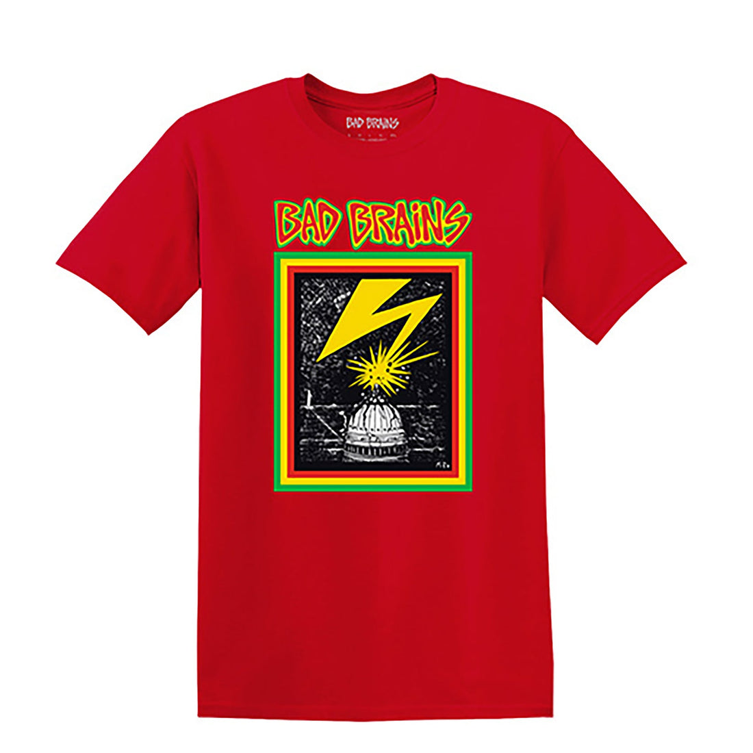 BAD BRAINS T-Shirt, Capitol Strike on Red