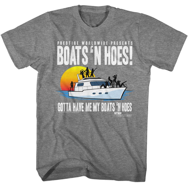 STEP BROTHERS Eye-Catching T-Shirt, Boat with Saucy Gals