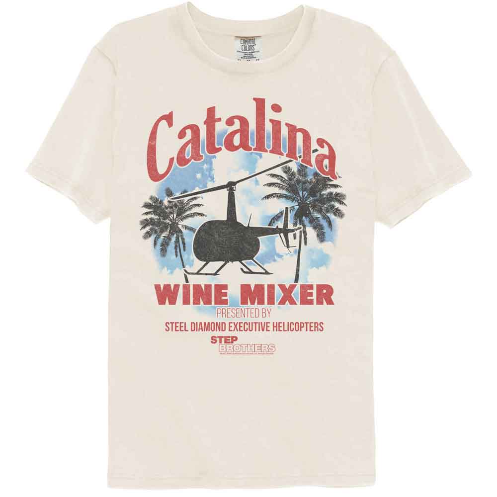 STEP BROTHERS Garment Dye T-Shirt, Catalina Wine Mixer