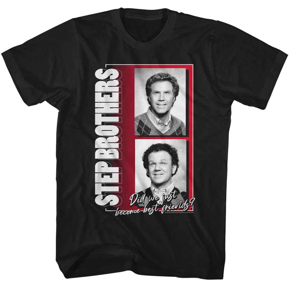 STEP BROTHERS Eye-Catching T-Shirt, BW PHOTOS