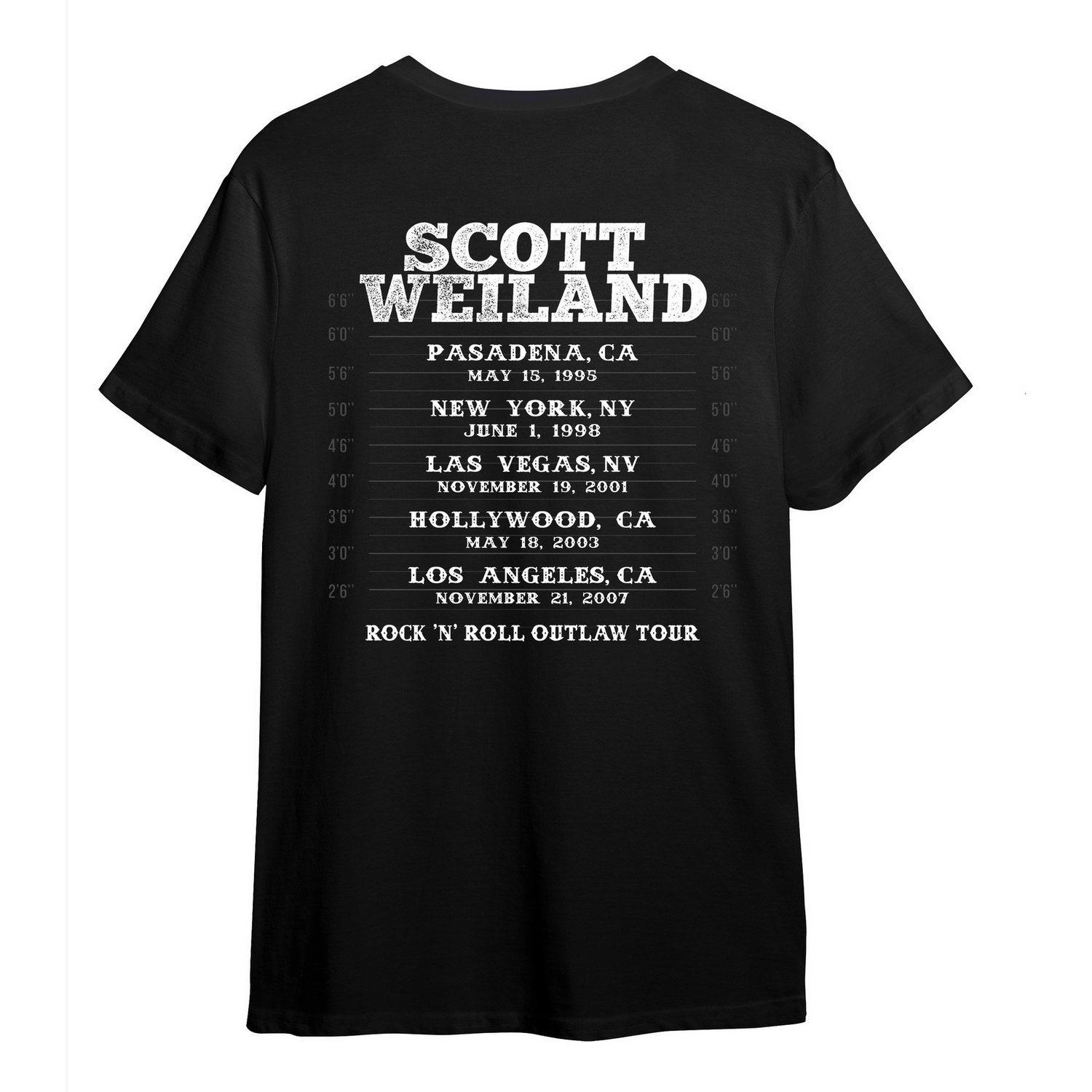 SCOTT WEILAND T-Shirt, Mug Shot