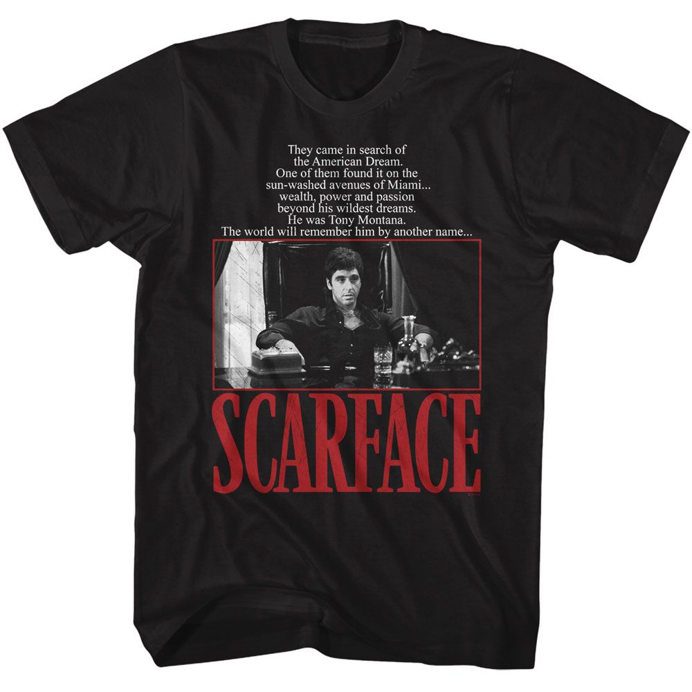 SCARFACE Eye-Catching T-Shirt, AMERICAN DREAM – Authentic Band Merch