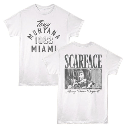 SCARFACE Eye-Catching T-Shirt, MIAMI 83