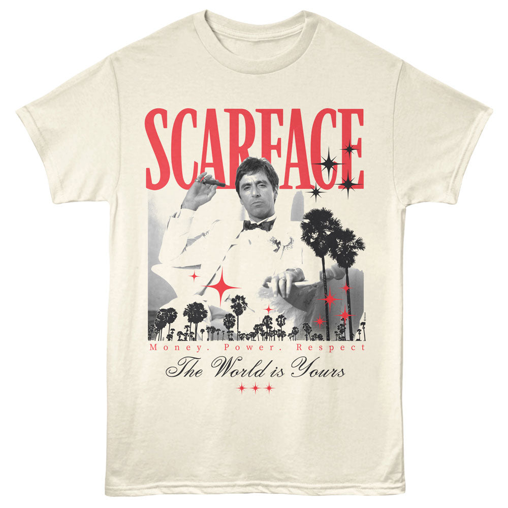 SCARFACE Eye-Catching T-Shirt, THE WORLD