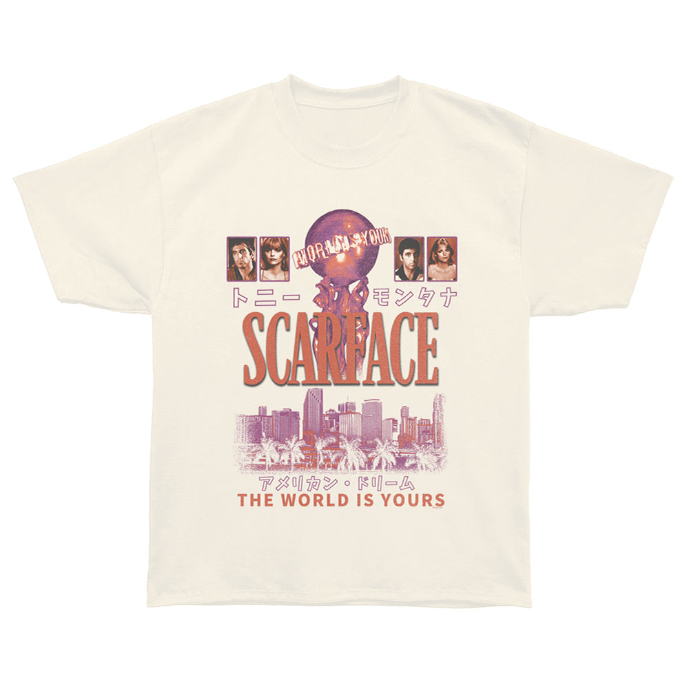 SCARFACE Oversized T-Shirt, THE WORLD IS YOURS