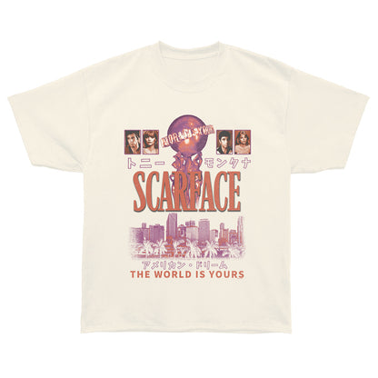 SCARFACE Oversized T-Shirt, THE WORLD IS YOURS
