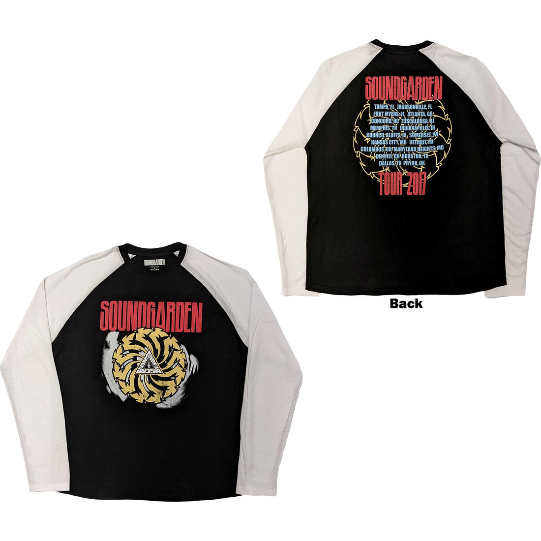 SOUNDGARDEN Attractive Raglan, Tour 2017