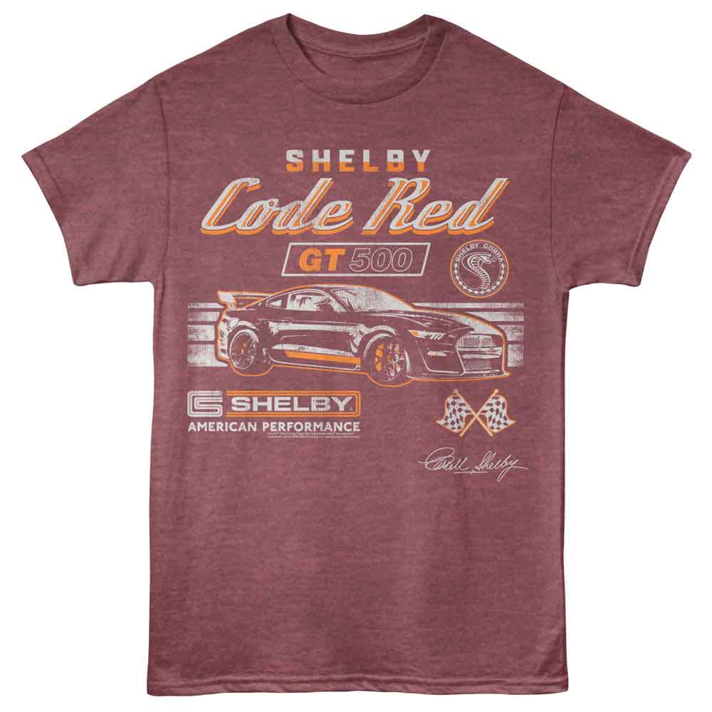 CARROLL SHELBY Eye-Catching T-Shirt, CODE RED