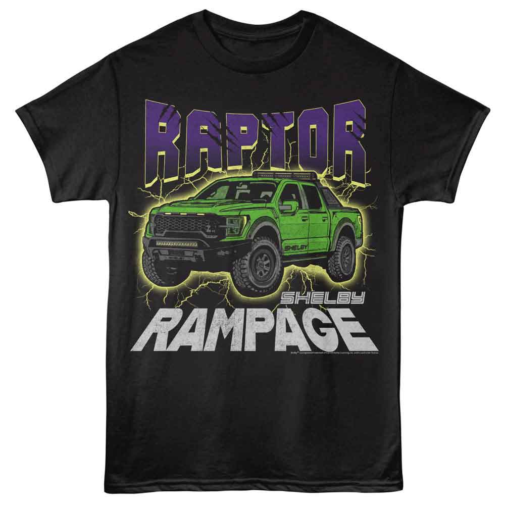 CARROLL SHELBY Eye-Catching T-Shirt, RAPTOR LIGHTNING