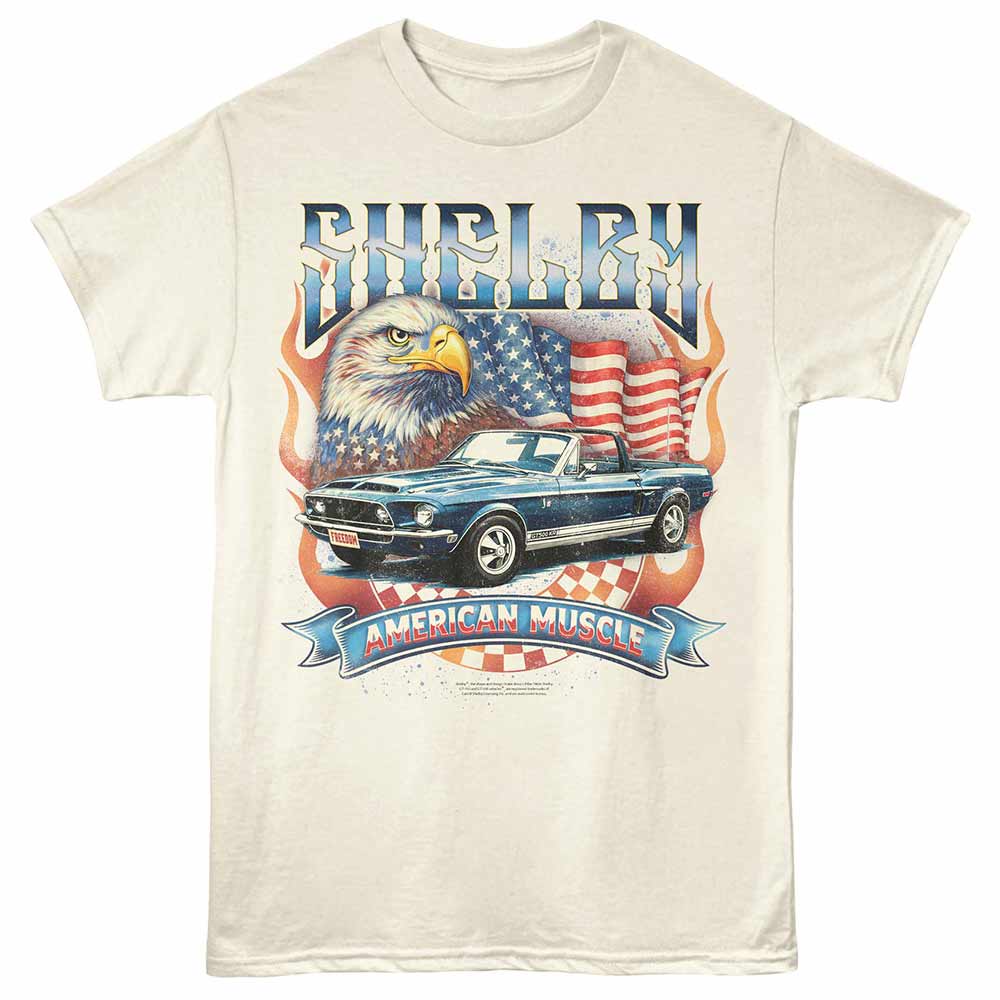CARROLL SHELBY Eye-Catching T-Shirt, AMERICAN MUSCLE
