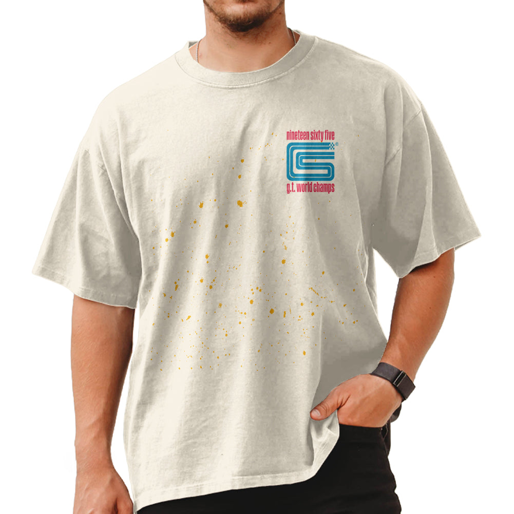 CARROLL SHELBY Oversized T-Shirt, COBRA 65 GT CHAMPS