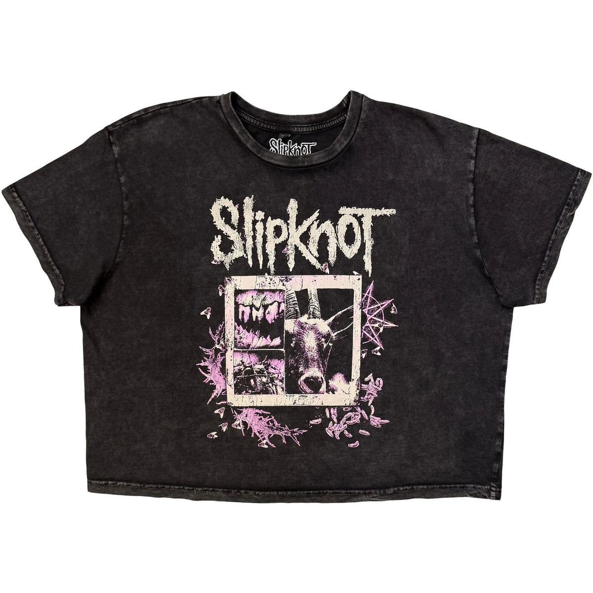SLIPKNOT Attractive Crop Top, Butterfly Goatee