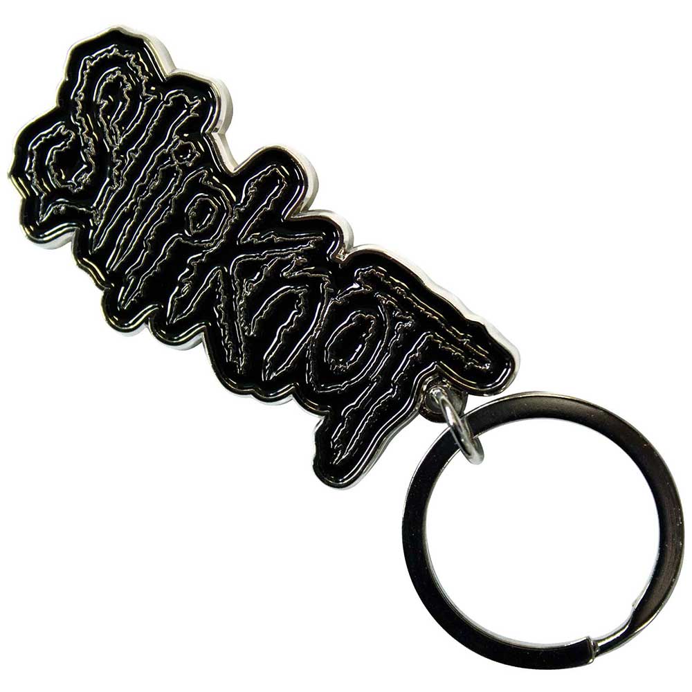 SLIPKNOT Keychain, Black Logo Black Border