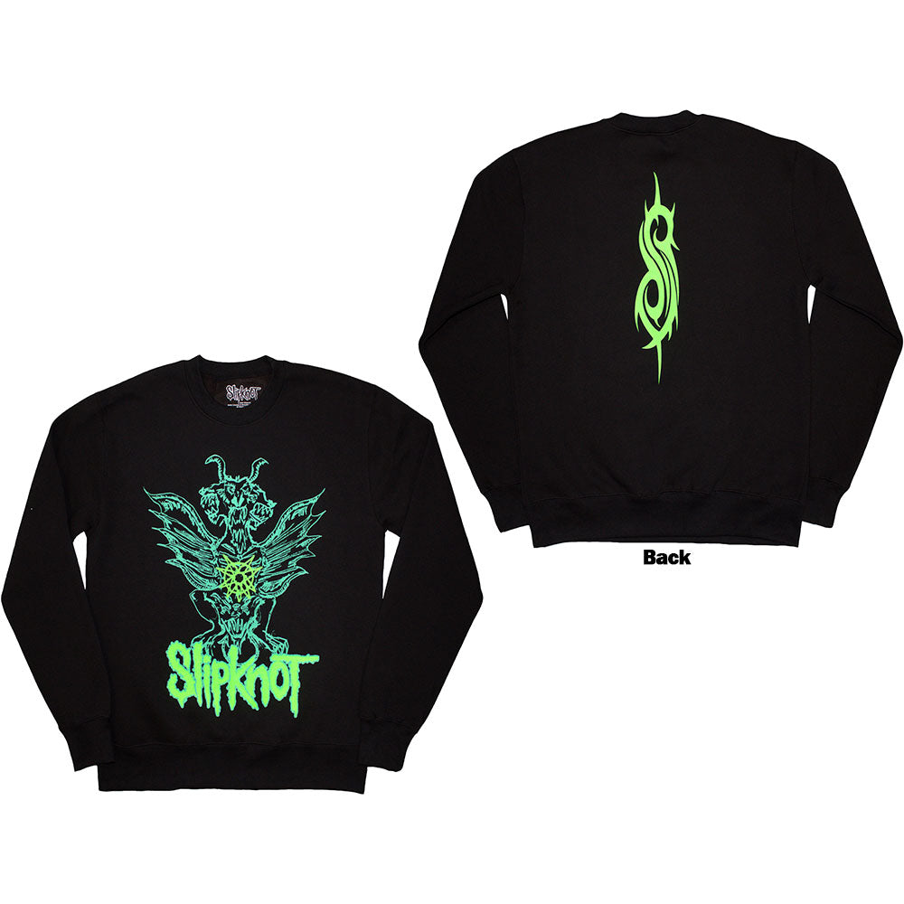 SLIPKNOT Attractive Sweatshirt, Green Demon