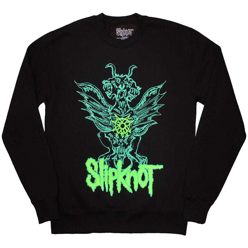 SLIPKNOT Attractive Sweatshirt, Green Demon