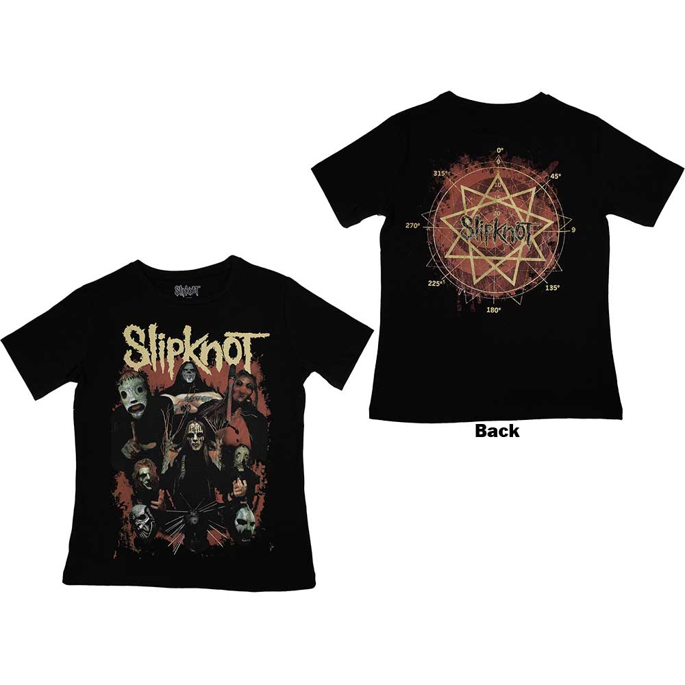 SLIPKNOT Attractive Ladies T-Shirt, Come Play Dying Back Print