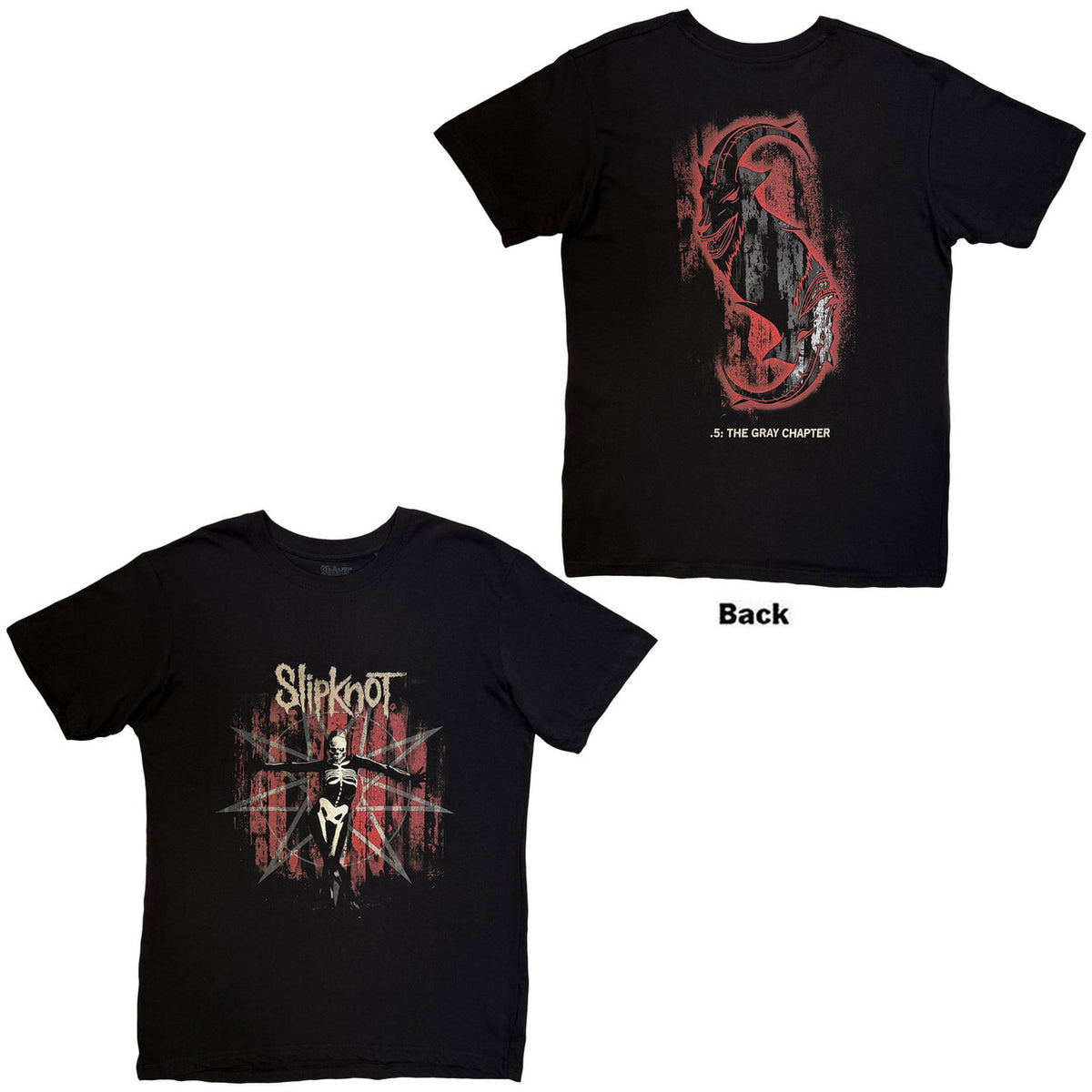SLIPKNOT Attractive T-Shirt, .5: The Gray Chapter