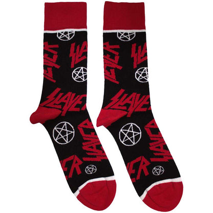 SLAYER Unisex Ankle Socks, Logos And Pentegrams