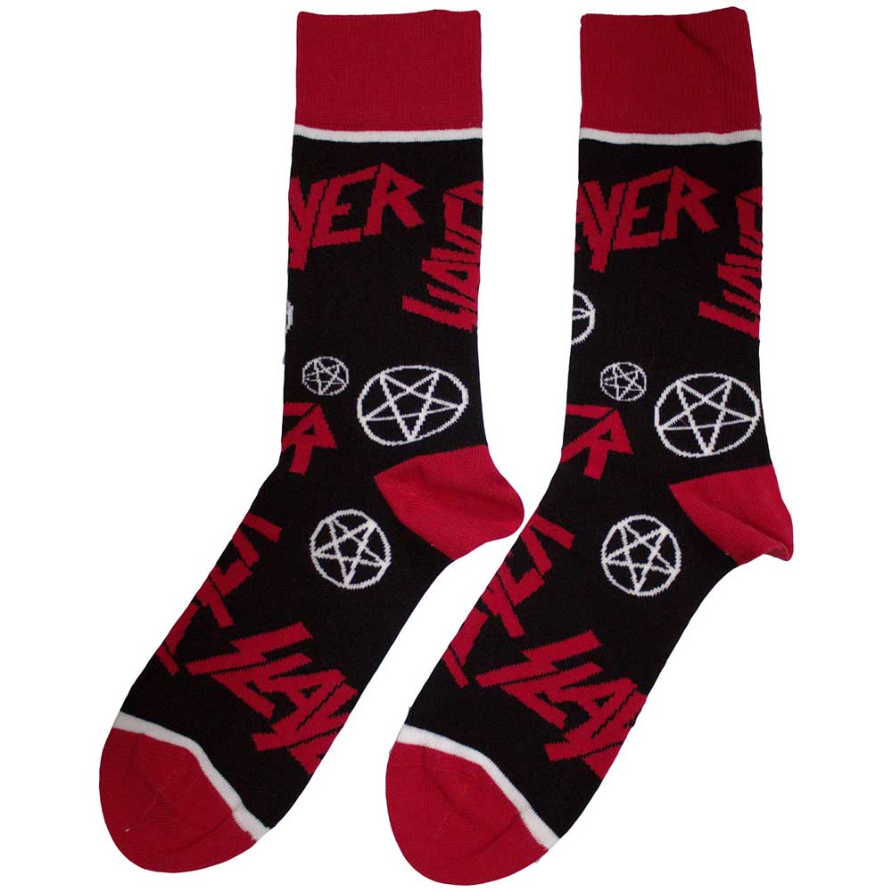 SLAYER Unisex Ankle Socks, Logos And Pentegrams