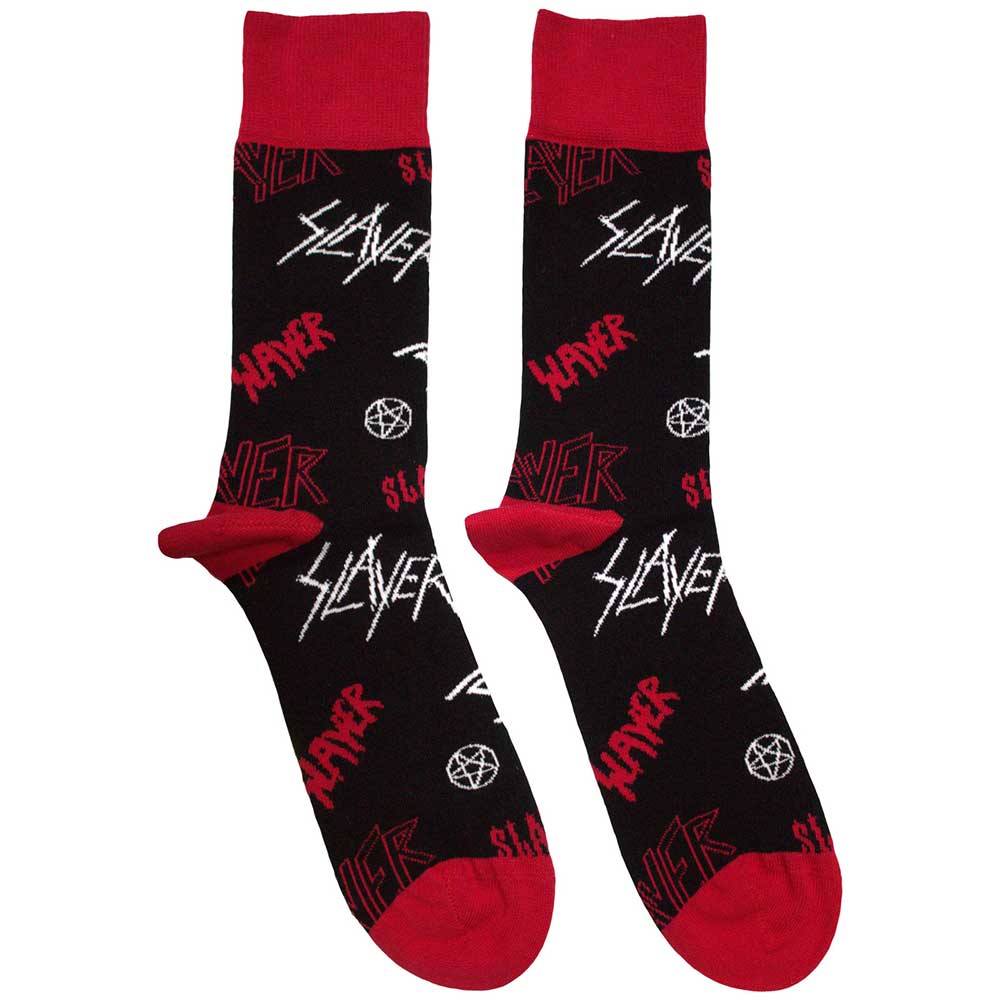 SLAYER Unisex Ankle Socks, Logos Pattern