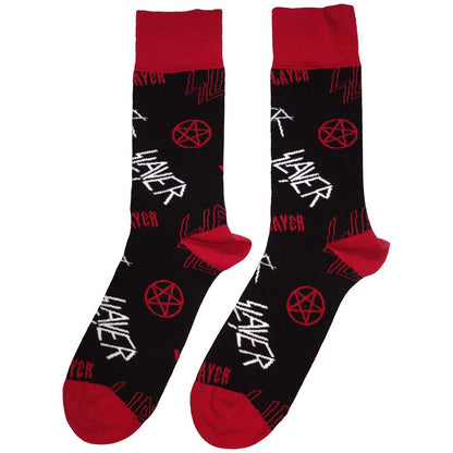 SLAYER Unisex Ankle Socks, Logos Pattern