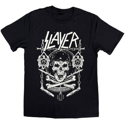 SLAYER Attractive T-Shirt, Skull &amp; Bones Revised