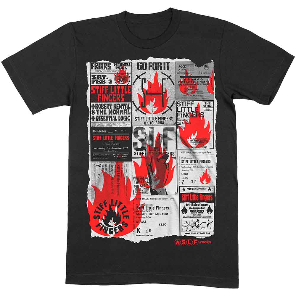 STIFF LITTLE FINGERS Attractive T-shirt, Flyer