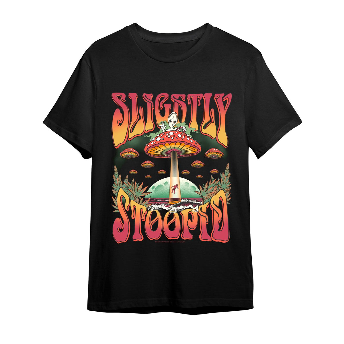 Black t-shirt with &