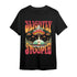 Black t-shirt with &